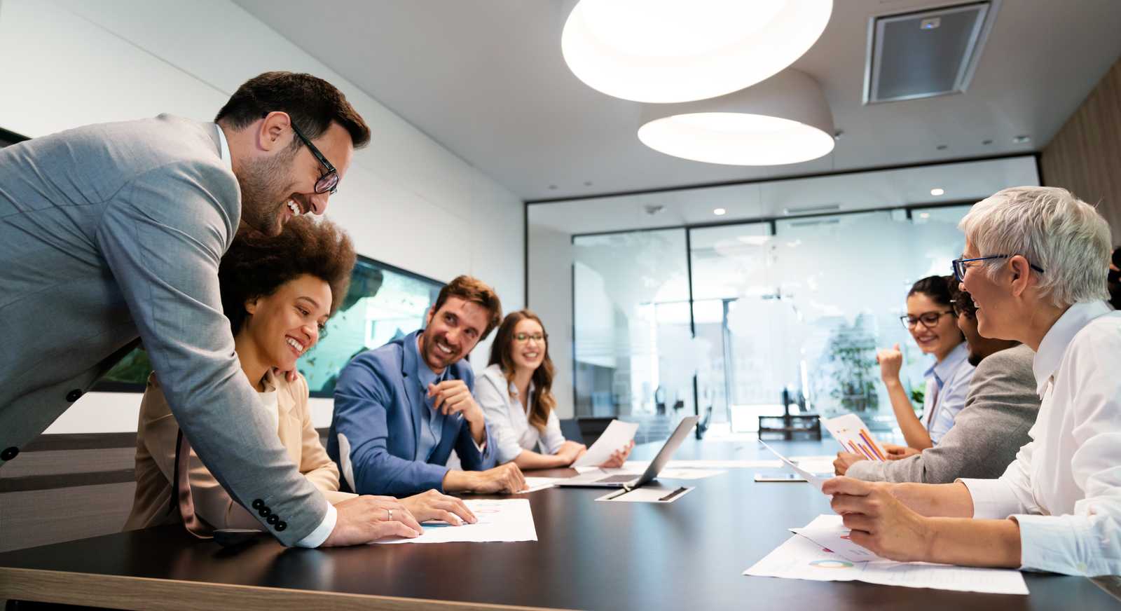 People in conference room